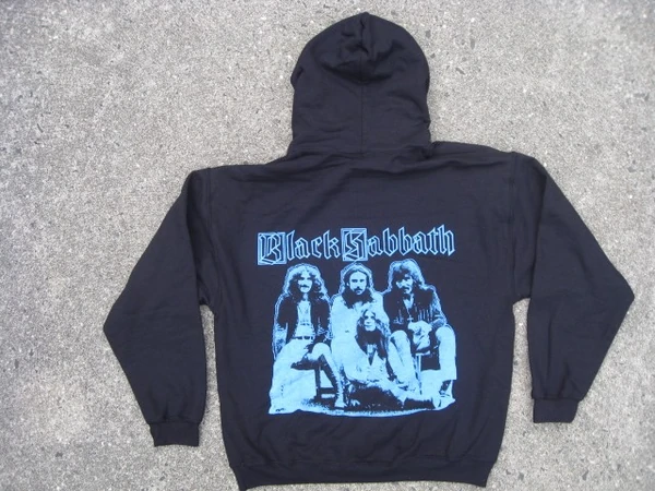 BLACK SABBATH - Logo / Band-Two  Sided Printed Hoodie